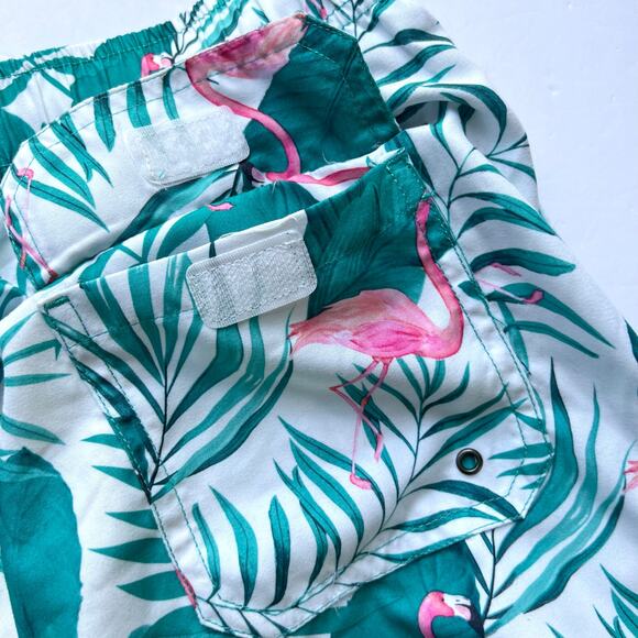 Endless Summer Ron Jon Flamingo Tropical Board Shorts Swim Suit Trunks Surf M - Picture 9 of 15